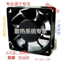 Customized all DC specifications waterproof high temperature 6025 cooling fan double ball 12 24 V