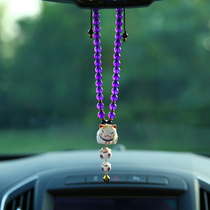 High-grade original car pendant ceramic lucky cat cute hanging ornaments car accessories safe Gold Bell pendant