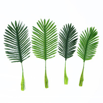 Coconut Tree Leaf Flower Arrangement Accessories Emulation Plastic Leaves Engineering Home Decoration Fake Twigs Leaves Emulated Sunflower Leaves