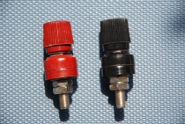 333 type terminal long pole M6 iron nickel plated inverter terminal power supply terminal red and black