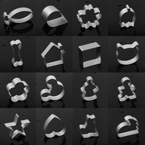 Cartoon Cookie Mould Pineapple Pastry Mould Rectangular Fruit Cutting Model DIY Tuffin Cookies Handmade Steam