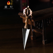 (Tibetan village) Nepalese handmade upper copper lower iron Kong nuggets for the five-share Kong-pestle length 16cm