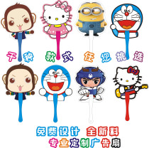 Advertising fan customization Kindergarten hosting beauty dance childrens small fan flyer 1000 jewelry cartoon fan customization