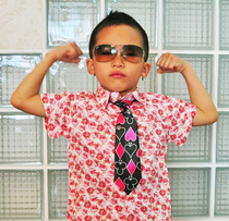 ● Stars ● Chaobao poker little gentleman tie flower girl tie fashion Korean version of the tie-ELD1025