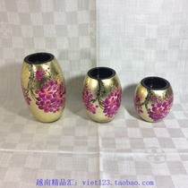 Vietnam handmade lacquerware scented 3-Piece Set 02