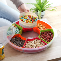 Creative fruit plate Plastic candy plate Living room melon seed fruit basin Snack fruit box Household fruit basket Dry fruit plate