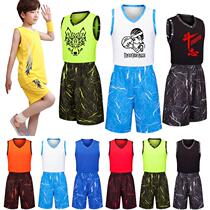 Adult childrens basketball clothes boys basketball clothes suits children middle and large children primary school students competition training clothes custom