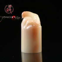 Seal cutting seal Shoushan stone hibiscus frozen festival high rise production lead to the first tailing collection book gift seal CK618