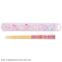 Japanese SanrioJewelpet gem pet kitchen tableware chopsticks box set