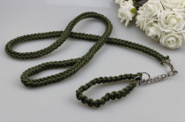 Golden Retriever Satsuma German shepherd dog chain Dog rope Traction rope Large and medium-sized dog chain Pet eight-strand round rope