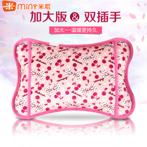 Minnie increased charging hot water bag explosion-proof flannel cloth warm hand baby Electric warm treasure foot warm waist warm Palace plush water bag
