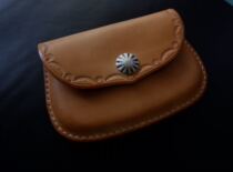 Argentine fatty vegetable tanned leather Card Holder Wallet Coin Purse American Vintage Documents