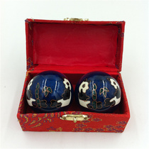 Beijing Cloisonne health fitness ball iron ball Chinese style features to send small gifts to the elderly