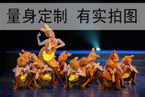 Dance fairy Pavilion mouse you Happy Little Lotus dance costume children animal costume stage performance Costume Customization