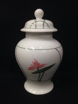 Ceramic Bottle Collection 4009 Early Glaze Color Hand-painted Lotus Beautifully Intact Porcelain Jar