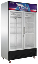 Jinling G 588L2F double door glass display cabinet commercial air-cooled single temperature vertical fresh freezer Special