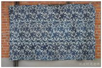 Handmade Indigo printing batik cloth old cloth 206 * 131cm sy126