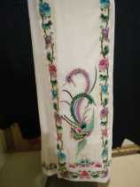 Opera white dress Peking Opera imitation hand embroidered fanny pack Tsing Yi Flower Dan costume costume Pleated fish scale horse face skirt