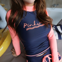 2017 sports long sleeved swimsuit women diving suit split hot spring swimsuit