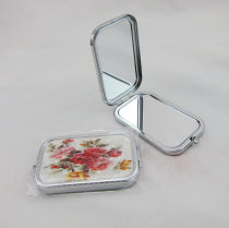 Folding double-sided makeup mirror Portable mirror Rectangular makeup mirror double-sided mirror gift