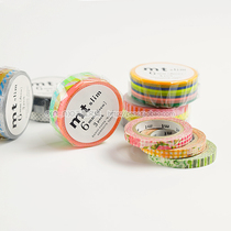 Japan imported MT washi tape diary hand account decoration mt slim deco ultra-fine 3-color group