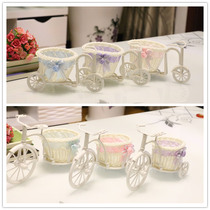 Dry Flower Basket small rattan knitted flower vase by hand woven flower vase Vase Emulated Flower Arranging Fields Garden Style Flower Basket Pendulum