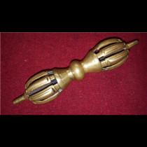 (This early Buddha) The Tibetan Myasteries of the Tibetan Mioji Temple used superalloy gold nine shares of Kumgang Pestle Sanyedora