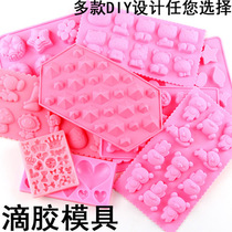 Each series of silicone mold love silicone mold cute ultra light clay drop glue phone case letter mold