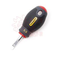 STANLEY STANLEY three-color handle screwdriver batch short 5 5x30mm screwdriver 65-400-14