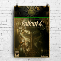 Game Poster Radiation 3 Wall Chart fallou3 Games Internet Café Decoration Painting Retro Kraft Printed