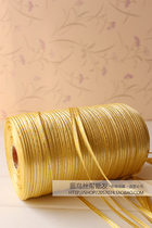 (Bluebird Ribbon) 3mm 1 point gold double gold edged ribbon ribbon roll 880 yards 73# gold champagne