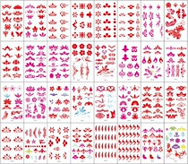 Eyebrow stickers new flower accessories tattoo stickers forehead stickers makeup stickers face drill face jewelry costume stickers forehead