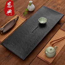 Wujin Stone Tea Plate Small Natural Black Gold Stone Tea Table Kung Fu Stone Tea Sea Drainage Simple Special Specials