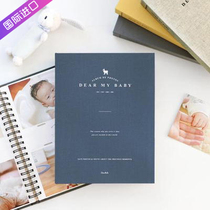 South Korean six-inch photo album handmade with plug-in type baby growth recording parent-child film collection Remembrance Register