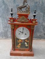 After liberation the old clock with horse head of the North Polar constellation clock falling clock in the old object