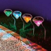 2022 New LED colorful solar diamond lamp 七彩太阳能钻石灯