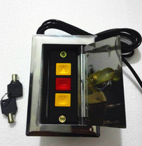 Curly gate lock box manual switch electric door button box curtain door wall switching box stainless steel lock box
