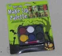 Halloween Face Color Paint Makeup Prom Supplies Props Fans Clown Face Color Oil Color Six Color Makeup Suits