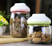 Glass storage bottle Honey bottle Snack jar Honey lemon bottle Food grade kitchen grain storage box storage tank