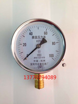 Fuyang Hongsheng Instrument YE100 150x100KPA Membrane Box Meter Micro Pressure Gauge Natural Gas Pressure Gauge KPa Meter