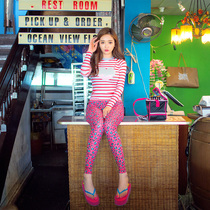 New Korean split trousers long sleeve sports swimsuit womens diving suit