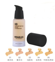 Red and black makeup counter Mineral HD Foundation professional Moisturizing Clear concealer photo studio