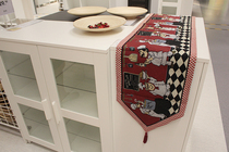  Foreign trade American country tablecloth fabric Western tablecloth Piano cloth table mat Polyester cotton insulation mat Shoe cabinet mat Coffee table towel