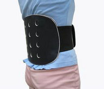 Warm waist protection dual-use waist leather belt Waist lumbar spine fixed breathable belt built-in steel plate lumbar spine straight