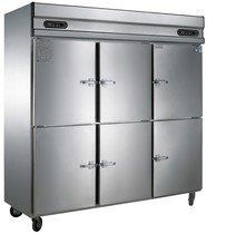 Jinling Q2 5L6 six door tube double Machine double temperature freezer commercial refrigeration freezer kitchen freezer