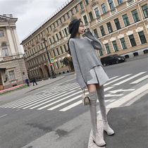 2022 Early autumn installation of the new female port Wind retro chic small fragrant wind name Yuanyuan Gas career Two sets for autumn and winter