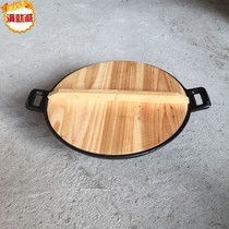 Export traditional cast iron wok Chinese pot raw iron wok home double ear pot healthy old-fashioned Rice Rice