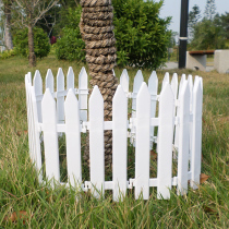 Hibao Christmas decorations Christmas tree decoration fence white plastic Christmas fence window set