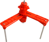 duke Universal ball valve double arm lock Universal valve Gate valve Industrial safety management lock V14