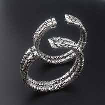 Shahai Zhangzhishan Tongan bracelet old nine-door Buddha Two loud rings Double loud ring head Zhang Qiishan Yin Crescent Handring